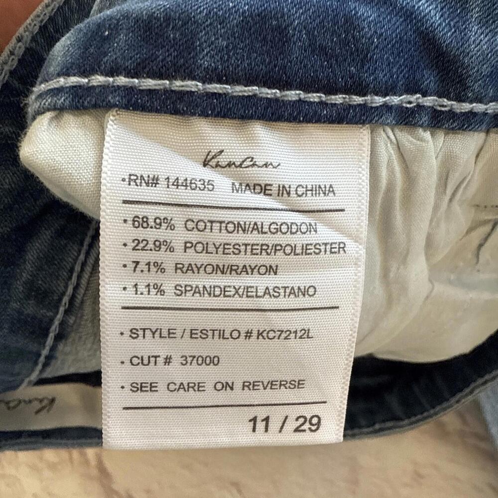 NWT KanCan Kan Can Boutique Skinny Distressed Light Wash Blue Jeans  11/29 - Picture 7 of 9